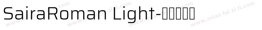 SairaRoman Light字体转换